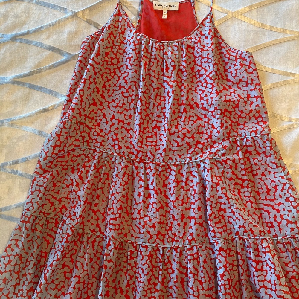 Mara Hoffman swim red dress